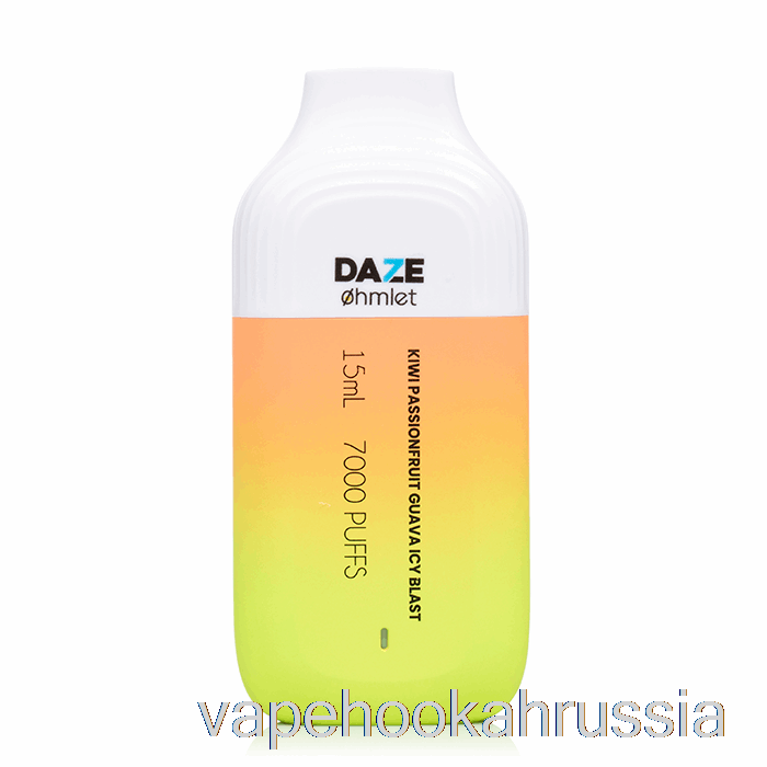 Vape Russia 7 Daze Ohmlet 7000 0% нулевой никотин одноразовый киви маракуйя гуава ледяной взрыв